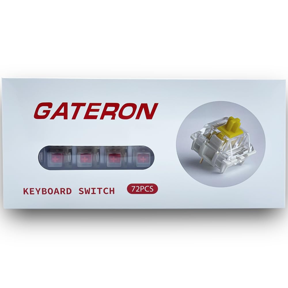 Amazon | Gateron Pro Switch 3ピン プレ潤滑 RGB イエロー